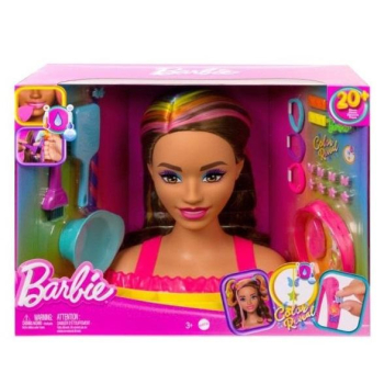 Barbie. Głowa do stylizacji Brązowe włosy HMD80